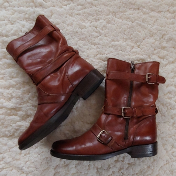 SOLD J Crew Miller Motorcycle Boots - Picture 2 of 7